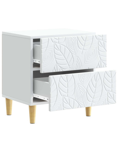 Comodino 2 pcs Bianco 43 x 34,5 x 48 cm Legno ingegnerizzato