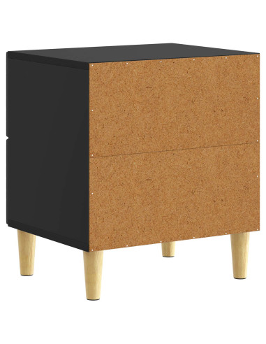 Comodino Nero 43 x 34,5 x 48 cm Legno ingegnerizzato