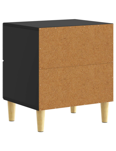 Comodino Nero 43 x 34,5 x 48 cm Legno ingegnerizzato