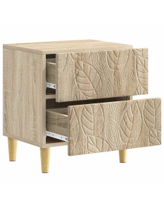 Comodino Rovere Sonoma 43 x 34,5 x 48 cm Legno ingegnerizzato 2
