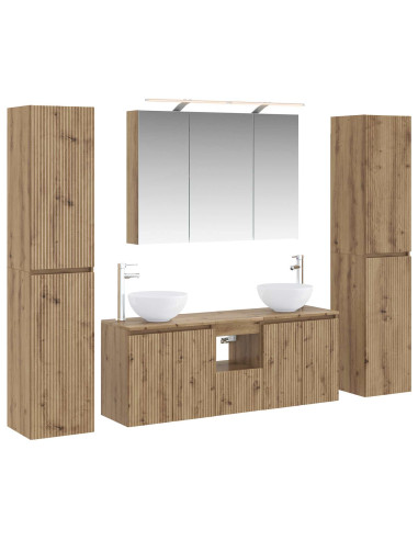 Set di mobili per il bagno 6 pcs Rovere Artigianale