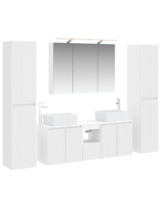Set di mobili per il bagno 6 pcs Bianco