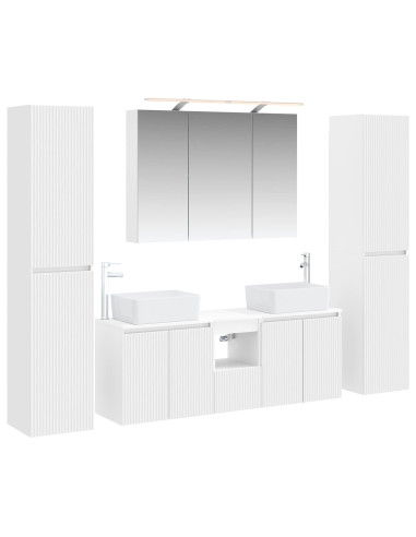 Set di mobili per il bagno 6 pcs Bianco