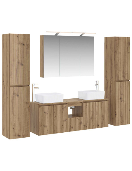 Set di mobili per il bagno 6 pcs Rovere Artigianale