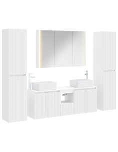 Set di mobili per il bagno 6 pcs Bianco