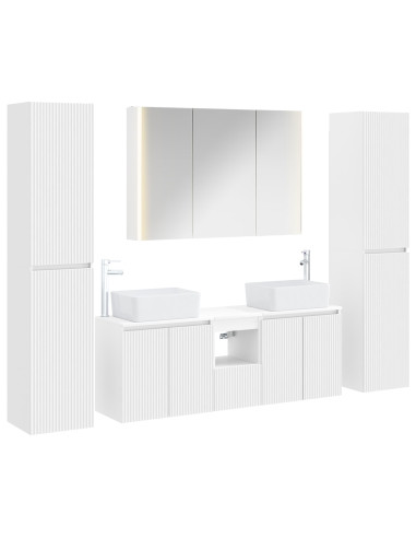 Set di mobili per il bagno 6 pcs Bianco