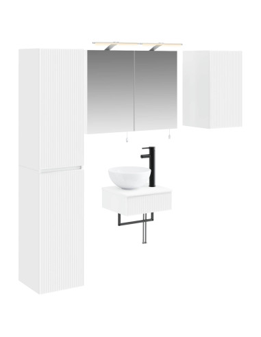 Set di mobili per il bagno 5 pcs Bianco