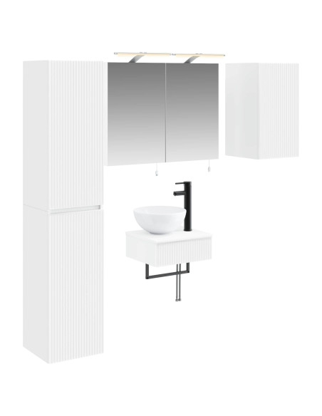 Set di mobili per il bagno 5 pcs Bianco