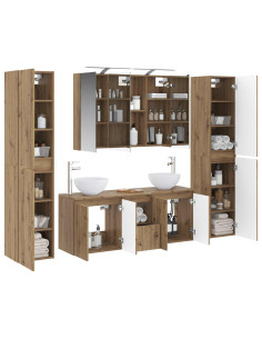 Set di mobili per il bagno 6 pcs Rovere Artigianale 2