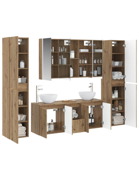 Set di mobili per il bagno 6 pcs Rovere Artigianale