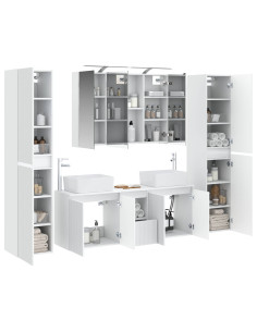 Set di mobili per il bagno 6 pcs Bianco 2