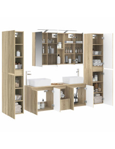 Set di mobili per il bagno 6 pcs Rovere Sonoma 2