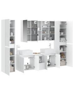 Set di mobili per il bagno 6 pcs Bianco 2