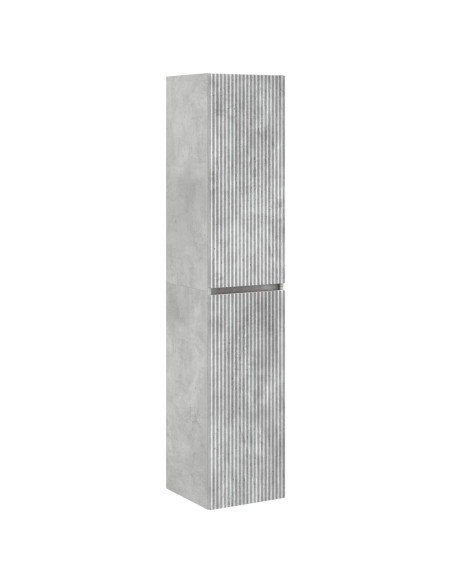 Set di mobili per il bagno 6 pcs Grigio Cemento