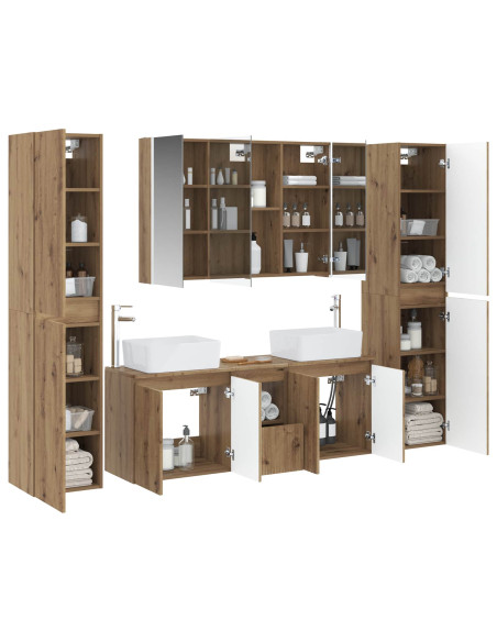 Set di mobili per il bagno 6 pcs Rovere Artigianale