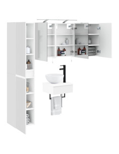 Set di mobili per il bagno 5 pcs Bianco 2