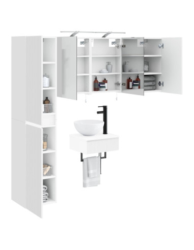 Set di mobili per il bagno 5 pcs Bianco