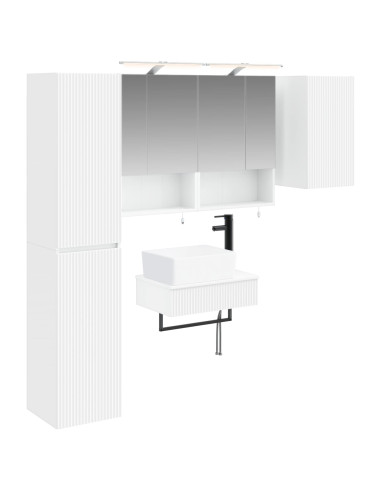 Set di mobili per il bagno 5 pcs Bianco