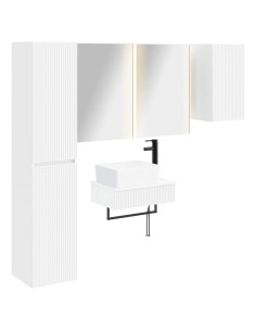 Set di mobili per il bagno 5 pcs Bianco