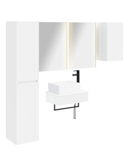 Set di mobili per il bagno 5 pcs Bianco