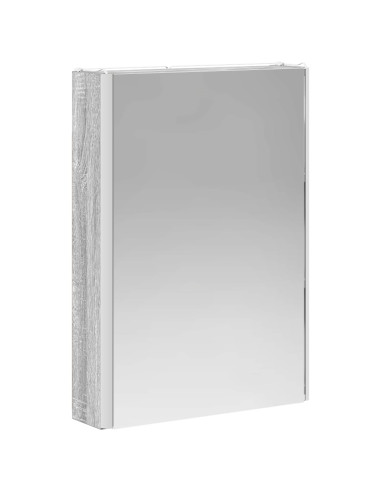 Set di mobili per il bagno 5 pcs Sonoma grigio