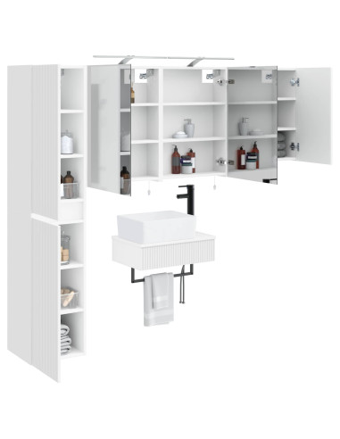 Set di mobili per il bagno 5 pcs Bianco
