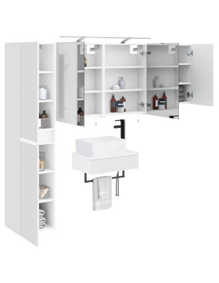 Set di mobili per il bagno 5 pcs Bianco