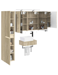 Set di mobili per il bagno 5 pcs Rovere Sonoma 2