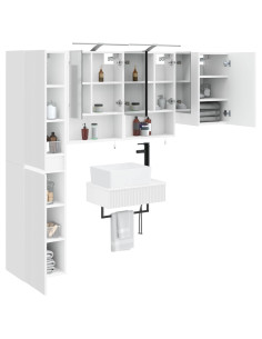 Set di mobili per il bagno 5 pcs Bianco 2