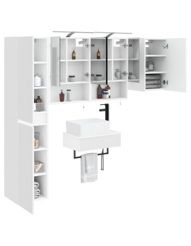Set di mobili per il bagno 5 pcs Bianco