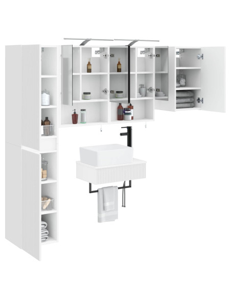 Set di mobili per il bagno 5 pcs Bianco