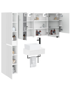 Set di mobili per il bagno 5 pcs Bianco 2