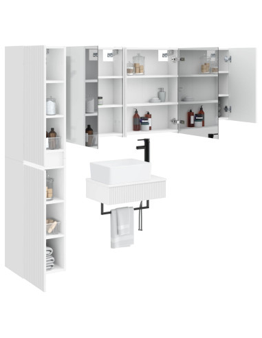 Set di mobili per il bagno 5 pcs Bianco
