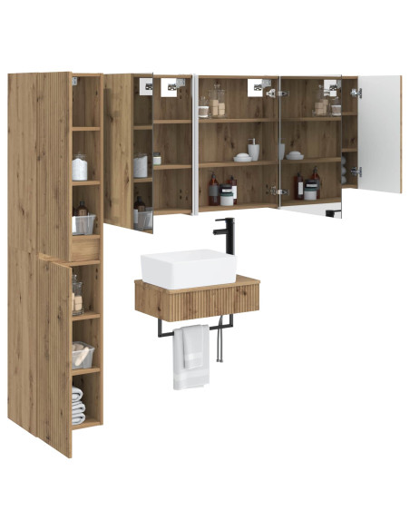 Set di mobili per il bagno 5 pcs Rovere Artigianale