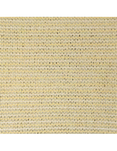 Schermo da balcone Beige 90 x 700 cm HDPE e alluminio