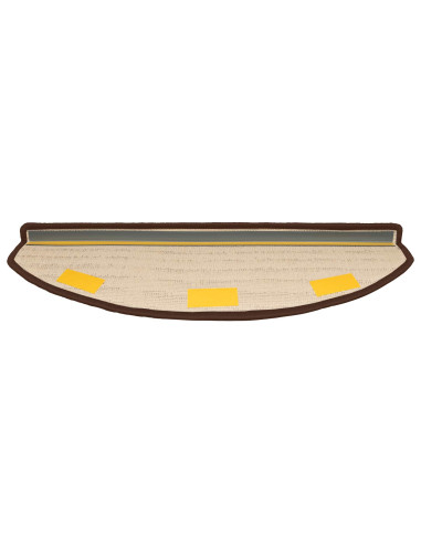 Tappetini per scale autoadesivi Semicircolare 15 pcs Marrone