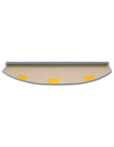 Tappetini per scale autoadesivi Semicircolare 15 pcs Blu mare
