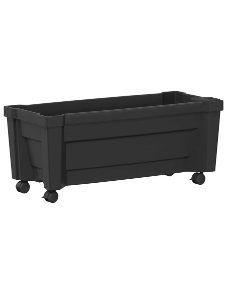 Vaso Calypso con Ruote Antracite 79 x 35 x 33 cm PP