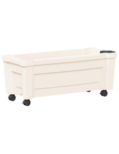 Vaso Calypso con Ruote Bianco 79 x 35 x 33 cm PP 2