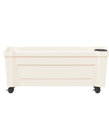 Vaso Calypso con Ruote Bianco 79 x 35 x 33 cm PP