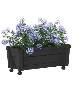Vaso Calypso con Ruote Antracite 79 x 35 x 33 cm PP 2