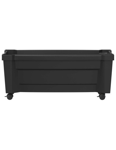 Vaso Calypso con Ruote Antracite 79 x 35 x 33 cm PP