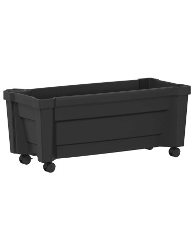Vaso Calypso con Ruote Antracite 79 x 35 x 33 cm PP