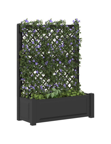 Vaso Grande con Direzione Antracite 99,5 x 43 x 133,5 cm PP