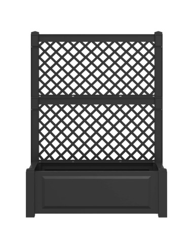 Vaso Grande con Direzione Antracite 99,5 x 43 x 133,5 cm PP