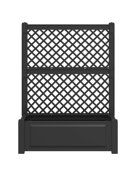 Vaso Grande con Direzione Antracite 99,5 x 43 x 133,5 cm PP