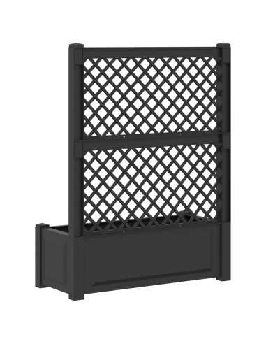Vaso Grande con Direzione Antracite 99,5 x 43 x 133,5 cm PP