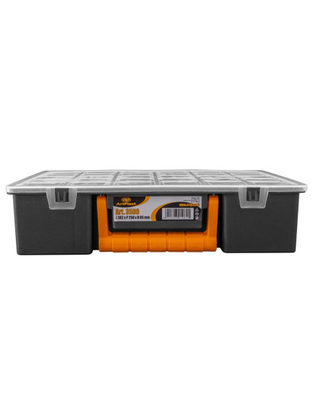 Cassette a Scomparti 2 pz Divisori Rimovibili 360x250x85 mm PP