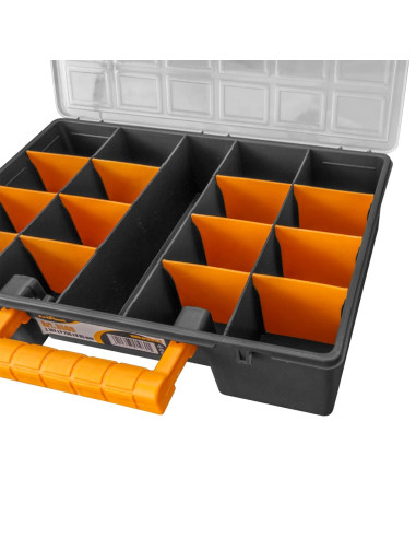 Cassette a Scomparti 2 pz Divisori Rimovibili 360x250x85 mm PP