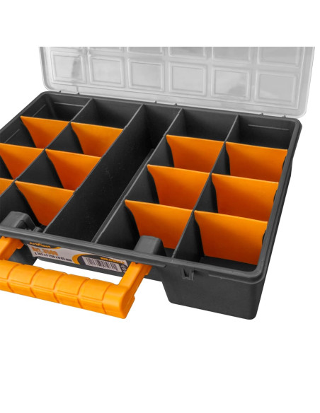 Cassette a Scomparti 2 pz Divisori Rimovibili 360x250x85 mm PP